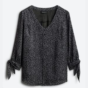 FORTUNE + IVYCollyn Mixed Material Blouse